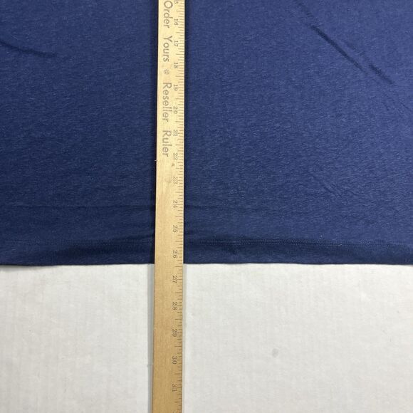 Sigrid Olsen Linen Blend Hooded Top Blue Tassel Drawstring Coastal Boho Shirt 2X - Picture 6 of 10